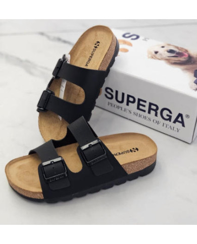 SUPERGA CIABATTE basse con due fibbie regolabili S31Y274/SP
