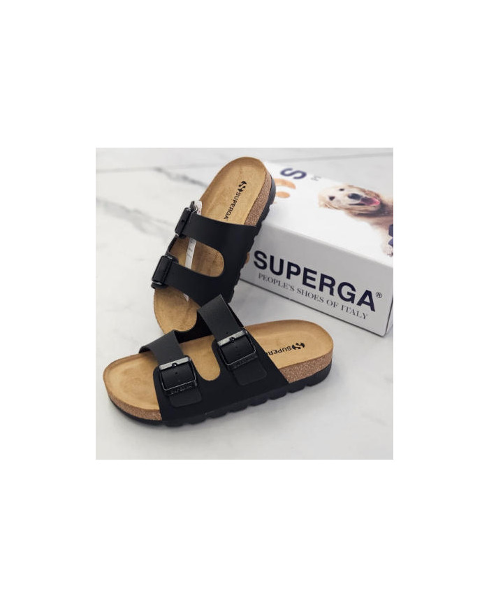 SUPERGA CIABATTE basse con due fibbie regolabili S31Y274/SP
