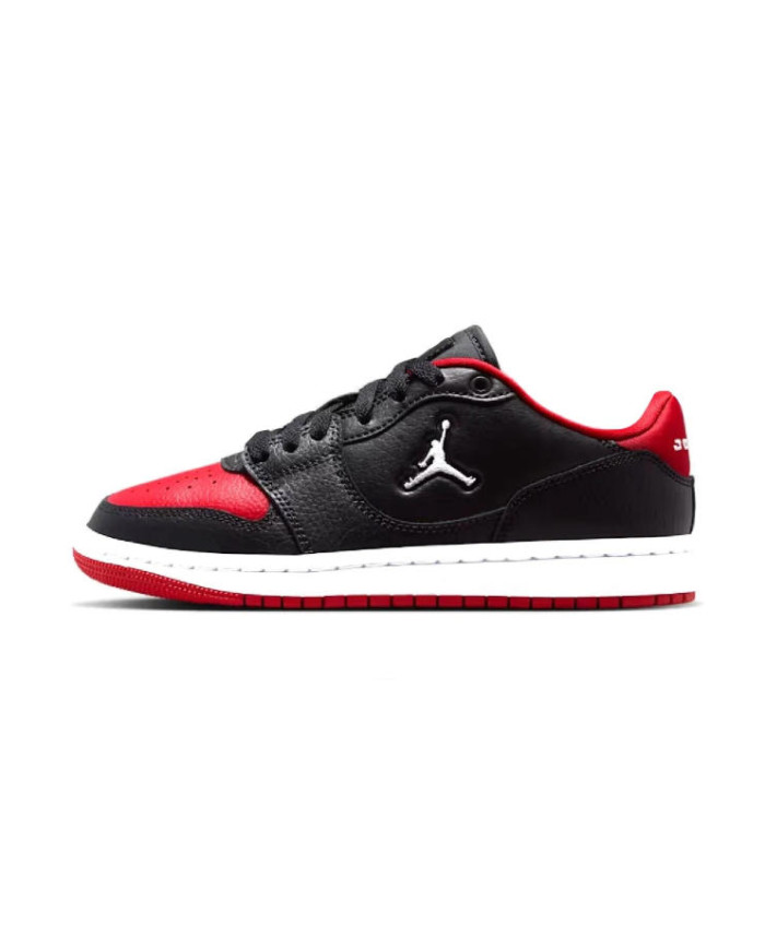 JORDAN COURT CONNECT LOW (GS) IQ6016 DA BAMBINO, BIANCHE O ROSSO/NERO
