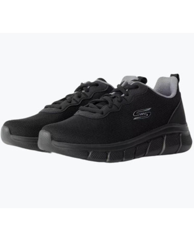 Scarpe da ginnastica da donna nere con logo di SKECHERS BOB SPORT 118109\BBK
