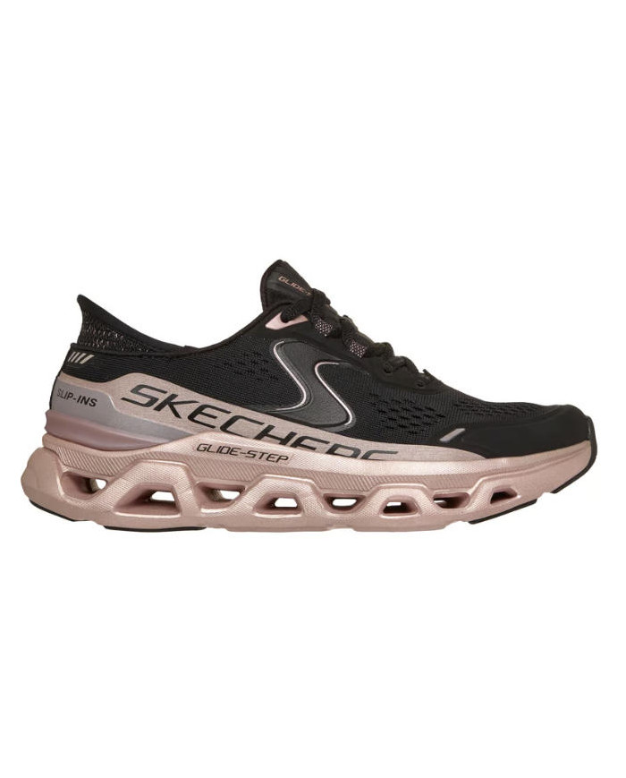 SKECHERS SLIP-INS 150514/BKRG SNEAKER DA DONNA DI COLOR NERO/ROSA

