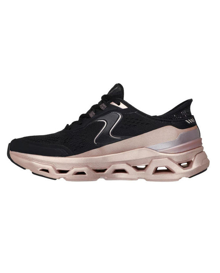 SKECHERS SLIP-INS 150514/BKRG SNEAKER DA DONNA DI COLOR NERO/ROSA
