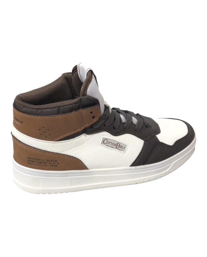 COTTON BELT AUSTRIA MID VINTAGE CBM424A37 SNEAKERS DA UOMO COLOR CAFFE
