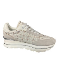 SOLO SOPRANI LITUANIA BOUCLE SUADE SNEAKER DA DONNA COLOR BEIGE/BIANCO

