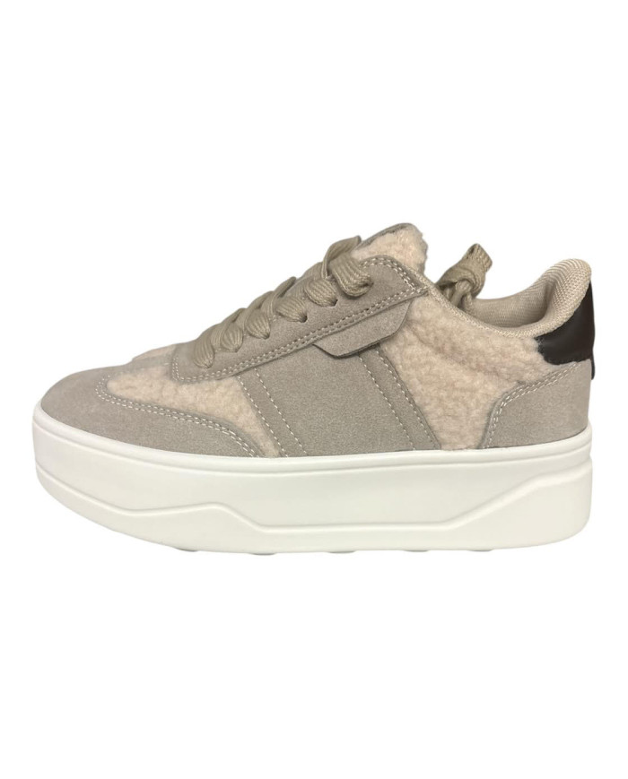 SOLO SOPRANI LADY NBK FUR SNEAKER DA DONNA COLOR TERRA
