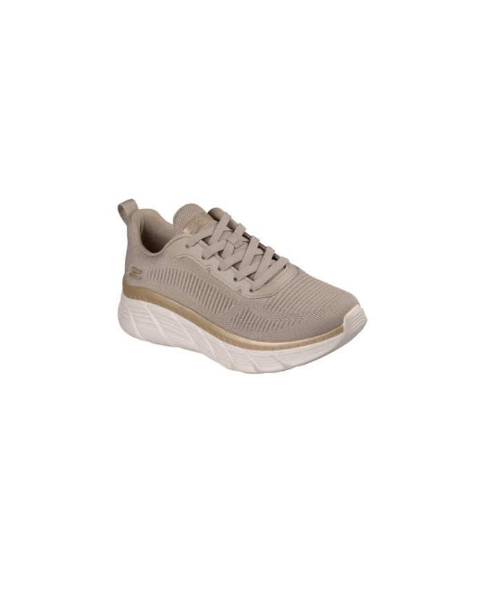 SKECHERS BOB SPORT 117385/TPGD SNEAKERS DA DONNA COLOR TAUPE/GOLD

