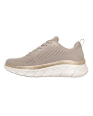 SKECHERS BOB SPORT 117385/TPGD SNEAKERS DA DONNA COLOR TAUPE/GOLD
