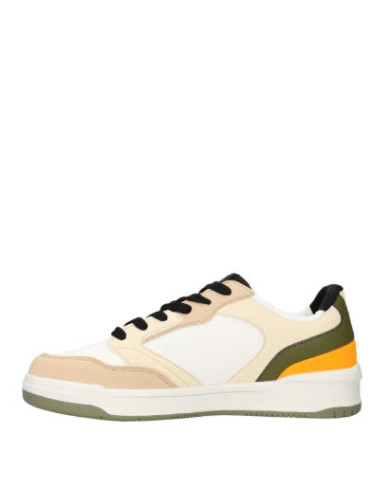 Sneakers da uomo LUMBERJACK OWLY UOMO 102243368 bianche, verdi e tocchi di arancio 

