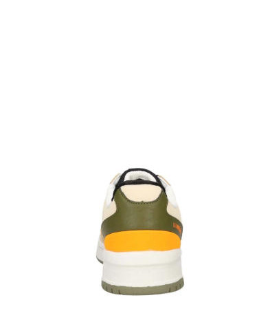 Sneakers da uomo LUMBERJACK OWLY UOMO 102243368 bianche, verdi e tocchi di arancio 
