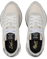 SUN68 Donna Sneakers Basse Poliestere Z45202 beige e argento 
