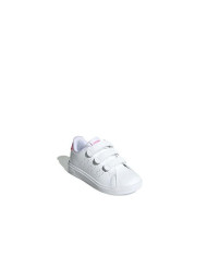 Sneakers Adidas Advantage Base 2.0 CF C ID1305 bianca e rosa con strappi 
