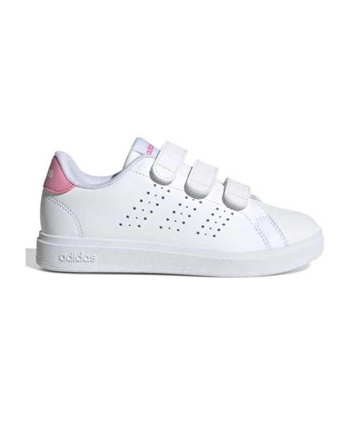 Sneakers Adidas Advantage Base 2.0 CF C ID1305 bianca e rosa con strappi 
