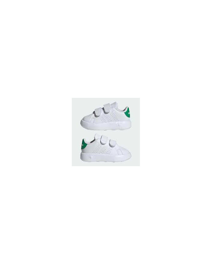 Sneakers Adidas Advantge CF I ID5286 bianche con suola Comfy Bubble e doppio strappo per primi passi 
