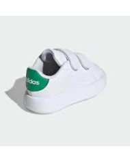 Sneakers Adidas Advantge CF I ID5286 bianche con suola Comfy Bubble e doppio strappo per primi passi 
