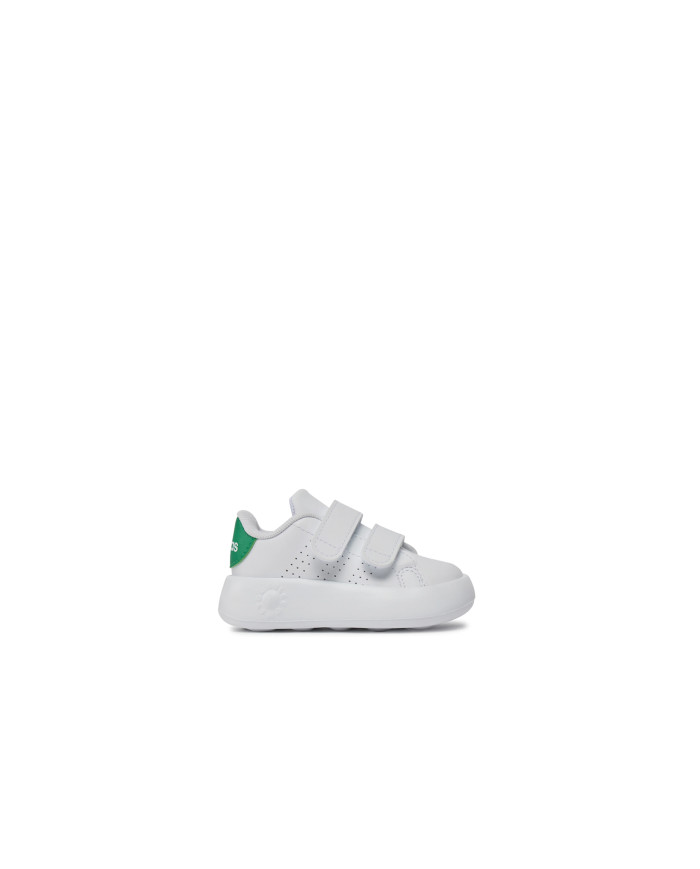 Sneakers Adidas Advantge CF I ID5286 bianche con suola Comfy Bubble e doppio strappo per primi passi 
