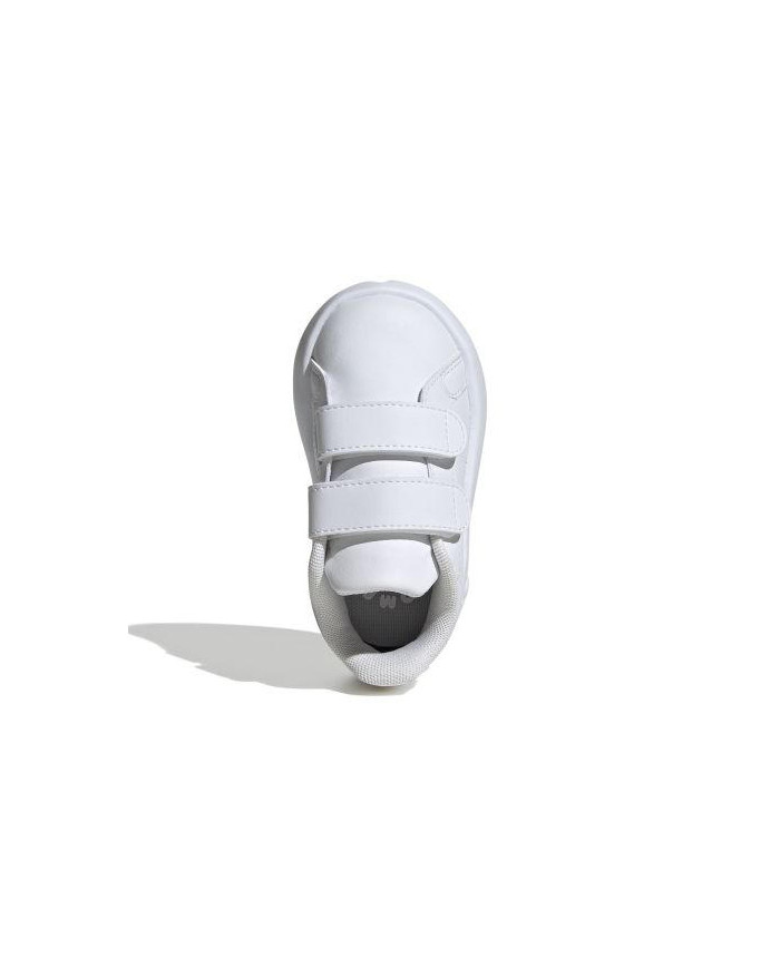 SNEAKERS ADIDAS ADVANTAGE CF ID5283 TOTAL WHITE CON TRE STRAPPI E SUOLA BUBBLE COMFY
