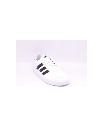 ADIDAS BREAKNET 2.0 HP9426 SCARPE DA UOMO BIANCHE CON STRISCE NERE DI PELLE

