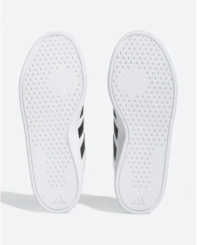 ADIDAS BREAKNET 2.0 HP9426 SCARPE DA UOMO BIANCHE CON STRISCE NERE DI PELLE

