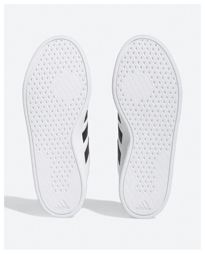 ADIDAS BREAKNET 2.0 HP9426 SCARPE DA UOMO BIANCHE CON STRISCE NERE DI PELLE

