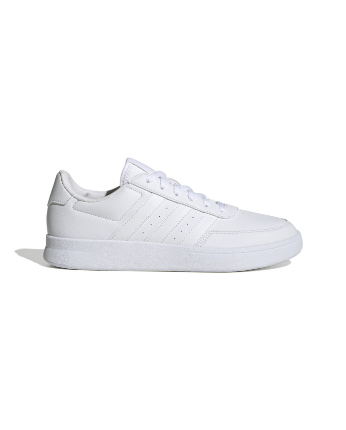  ADIDAS BREAKNET 2.0 ID7110 SCARPE IN PELLE TUTTE BIANCHE DA DONNA CON LACCI 

