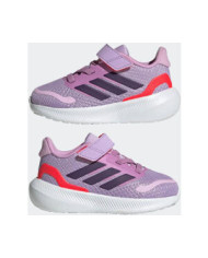 Adidas Runfalcon 5 EL C JQ5609 scarpetteper bambini colore lilla con suola rossa
