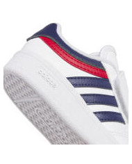 Adidas grand court 00s el i ji3488 scarpette bambino colore bianco, blu e rosso con scritta rossa chiusura a strappo.
