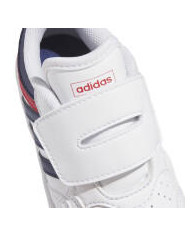 Adidas grand court 00s el i ji3488 scarpette bambino colore bianco, blu e rosso con scritta rossa chiusura a strappo.
