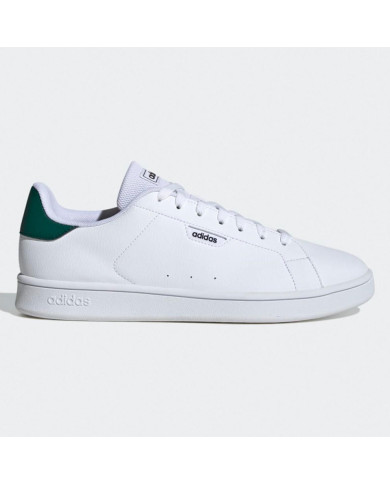 Scarpe da ginnastica ADIDAS URBAN COURT JQ0521 da uomo bianche con dettaglio di colore posteriore 
