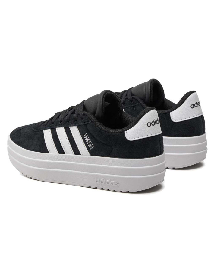Scarpe da ginnastica ADIDAS VL COURT BOLD J IH4777 nera con bande laterali.


