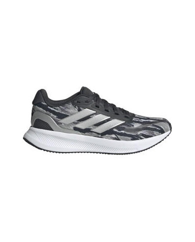 Scarpe da ginnastica ADIDAS RUNFALCON 5 J JQ2172 in tela con sfumature con strisce bianche laterali 
