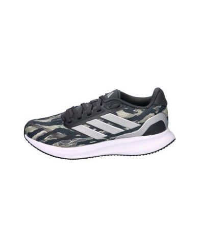 Scarpe da ginnastica ADIDAS RUNFALCON 5 J JQ2172 in tela con sfumature con strisce bianche laterali 
