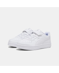Sneakers kids PUMA CAVEN 2.0AC + PS 393839 02 con tomaia total white 
