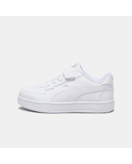 Sneakers kids PUMA CAVEN 2.0AC + PS 393839 02 con tomaia total white 
