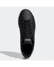 Scarpe da ginnastica in tomaia nera ADIDAS URBAN COURT IF9789 con contrasto della suola bianca
