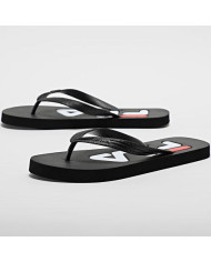 CIABATTE MARE FILA INFRADITO IN GOMMA  FFM0007.80010 NERE 
