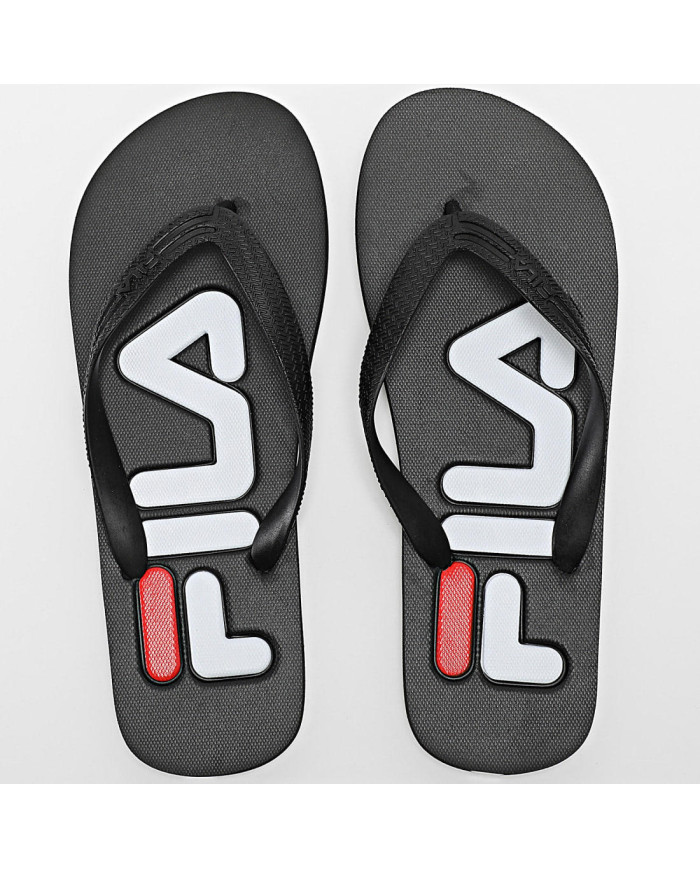 CIABATTE MARE FILA INFRADITO IN GOMMA  FFM0007.80010 NERE 
