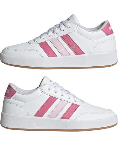 SNEAKERS BAMBINA BIANCA ROSA ADIDAS BREAKNET 3.0 4EL C JS3684
