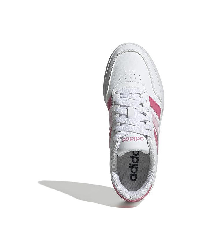 SNEAKERS BAMBINA BIANCA ROSA ADIDAS BREAKNET 3.0 4EL C JS3684
