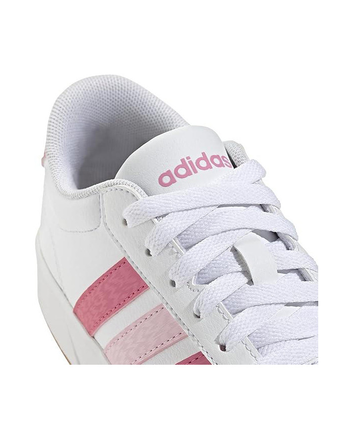 SNEAKERS BAMBINA BIANCA ROSA ADIDAS BREAKNET 3.0 4EL C JS3684
