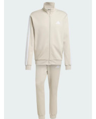 ADIDAS Tuta completa beige con iconiche righe bianche modello M 3S FL TT TS JX5547
