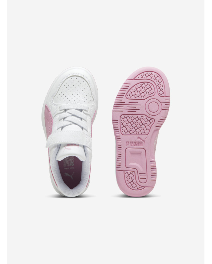 Sneakers bimbo PUMA REB-L AC+PS 398995 09 bianca e rosa
