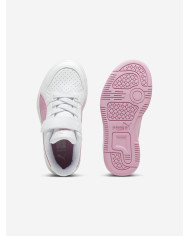 Sneakers bimbo PUMA REB-L AC+PS 398995 09 bianca e rosa
