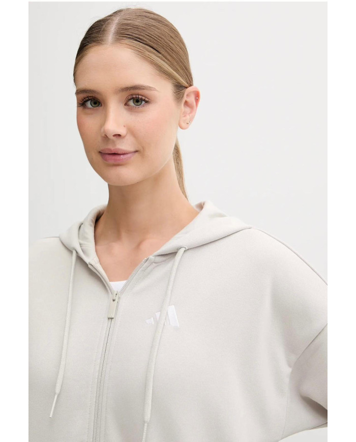 FEPA CON CAPPUCCIO ADIDAS W 3S FT FZ HD JW1821 BEIGE
