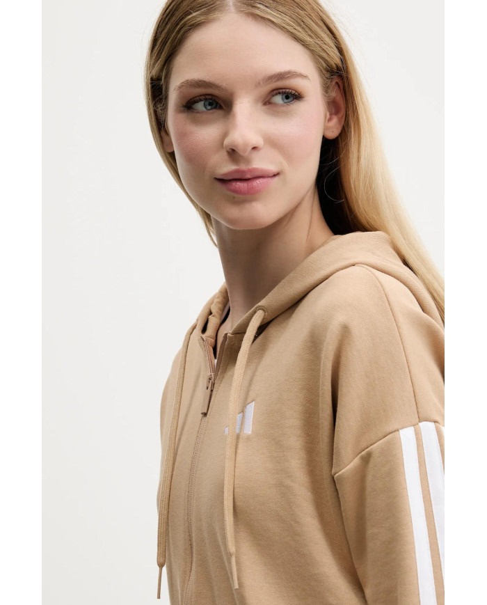 FEPA CON CAPPUCCIO ADIDAS W 3S FT FZ HD JY3133 NOCCIOLA 
