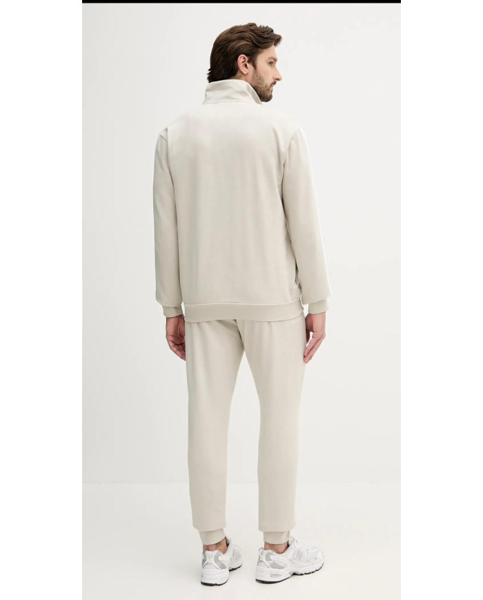 ADIDAS Tuta completa beige con iconiche righe bianche modello M 3S FL TT TS JX5547
