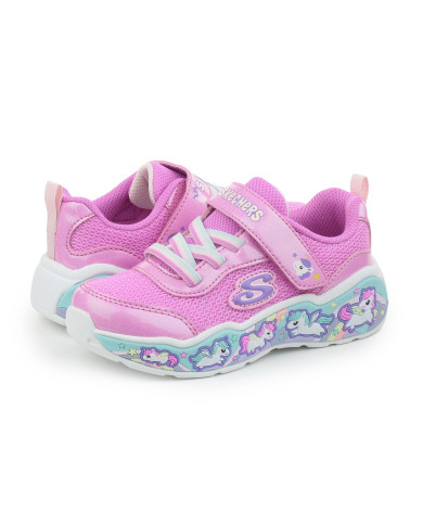 SKECHERS KIDS 303158NROSA CON STRAPPO E DISEGNI NELLA SUOLA 

