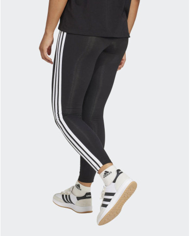 ADIDAS - LEGGINGS 3S SJ LEG NERO CON BANDE BIANCHE - JE0072
