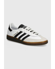 ADIDAS HANDBALL SPEZIAL IE3403 BIANCHE CON DETTAGLI NERI E SUOLA MARRONE 
