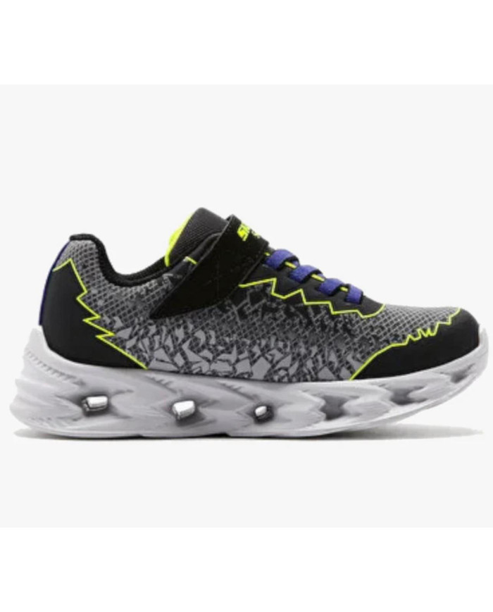 sneakers da bambino SKECHERS KIDS CON LE LUCI 400603N\BKYL 
