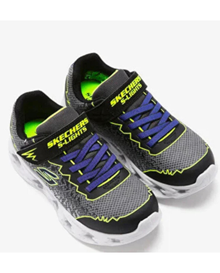 sneakers da bambino SKECHERS KIDS CON LE LUCI 400603N\BKYL 
